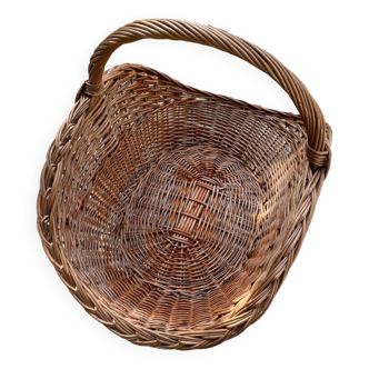 Wicker wood basket