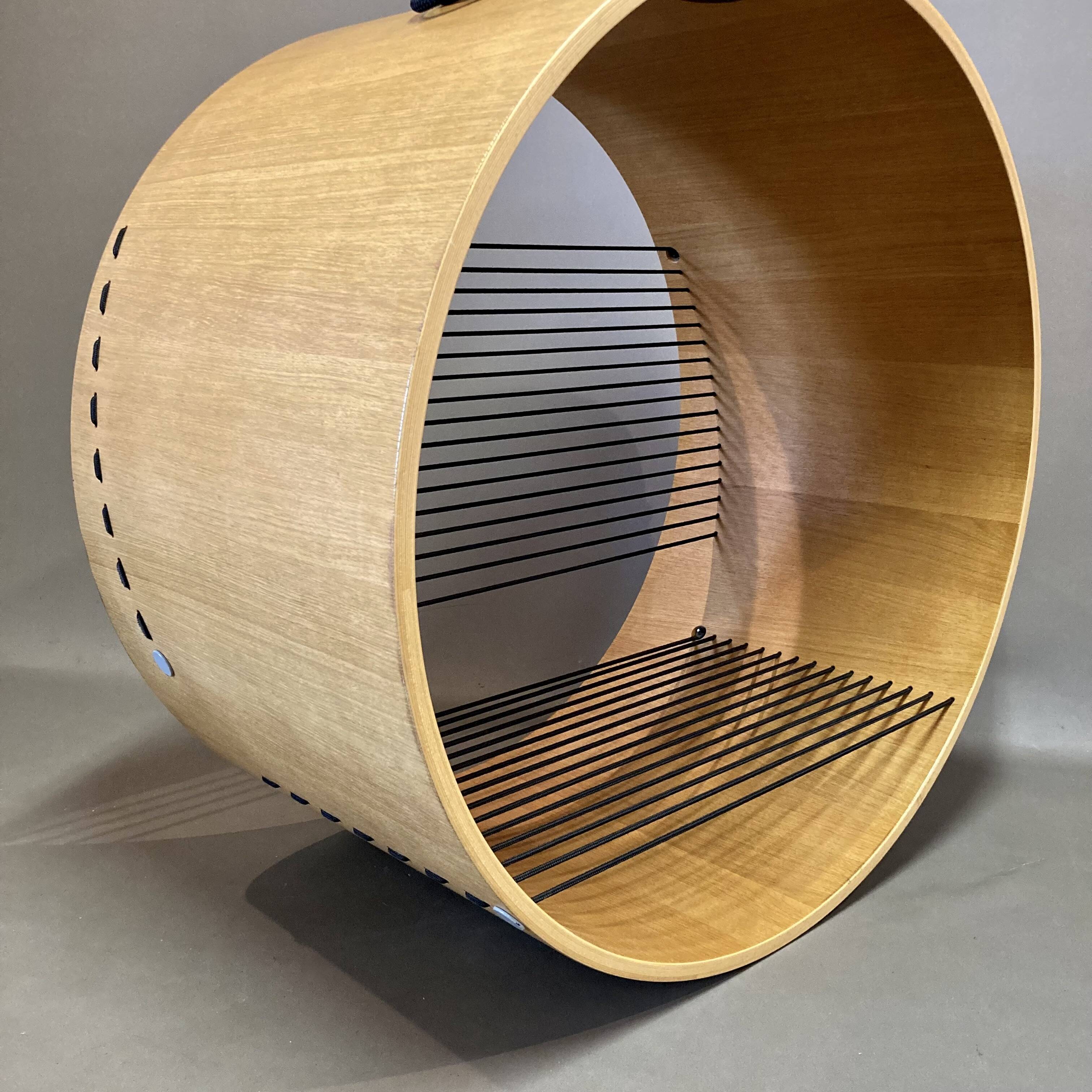 Oak hanging armchair "Design Hanne Kortegaard".