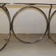 Smoked glass and chrome table circa 1970