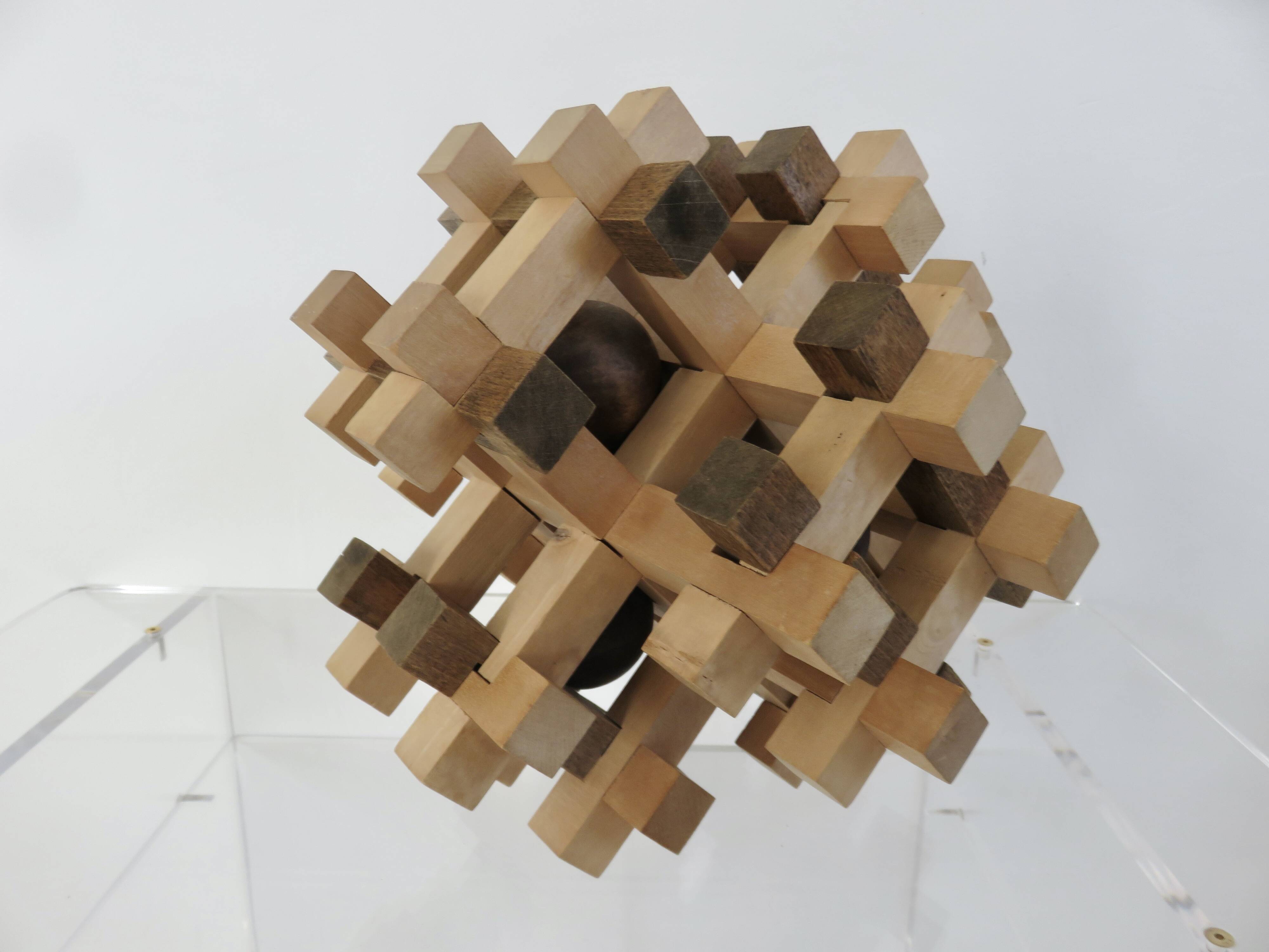 XXL wooden puzzle, multi-balls, 1970