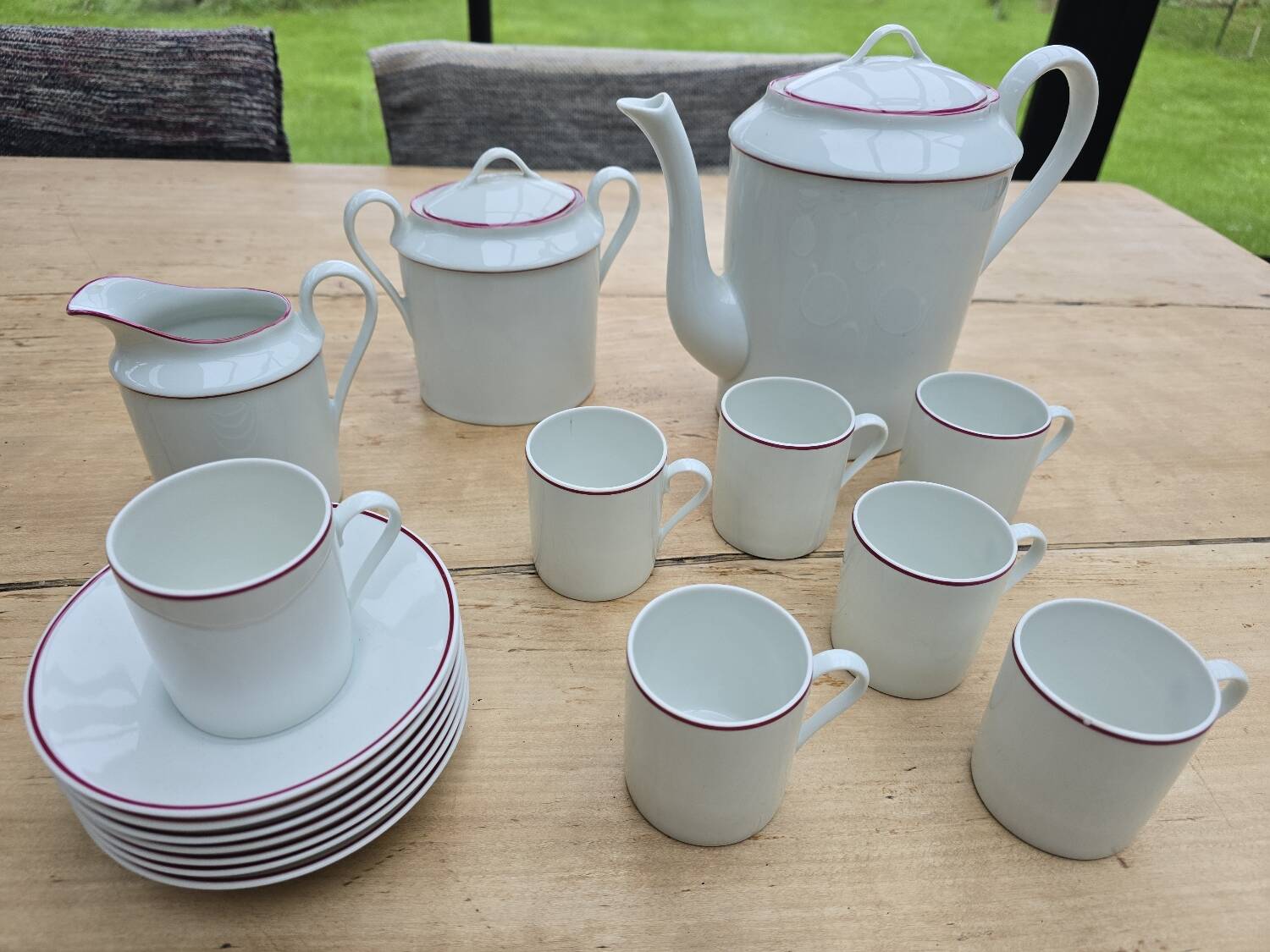 Limoges porcelain coffee service France