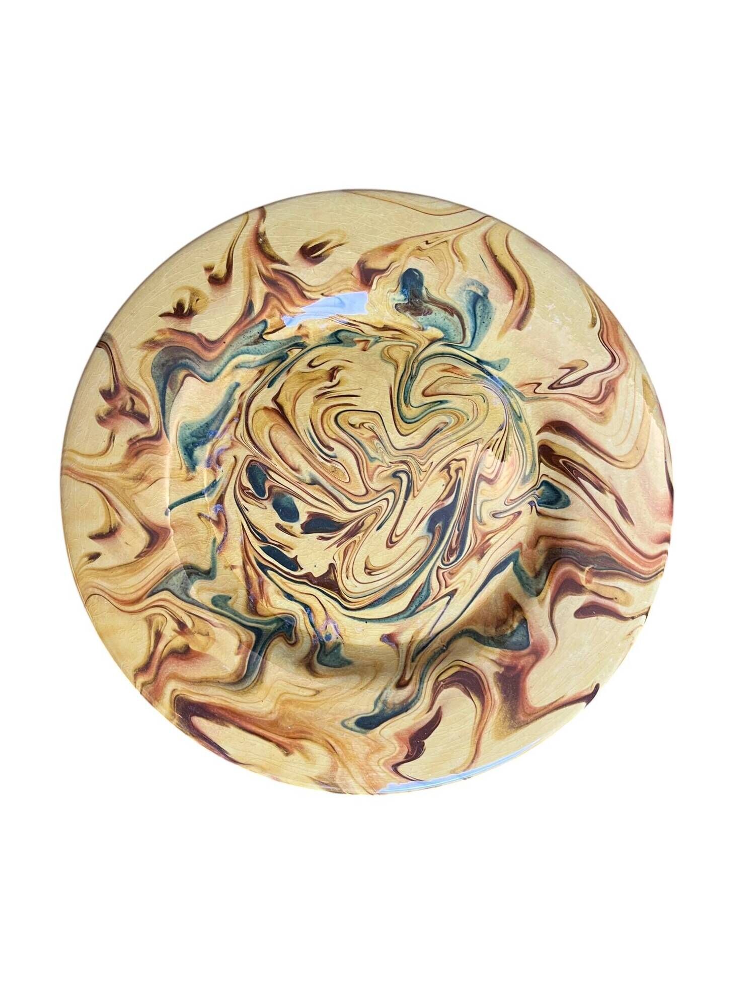 15-piece Provençal ceramic tableware and salad bowl set from the 20th century.