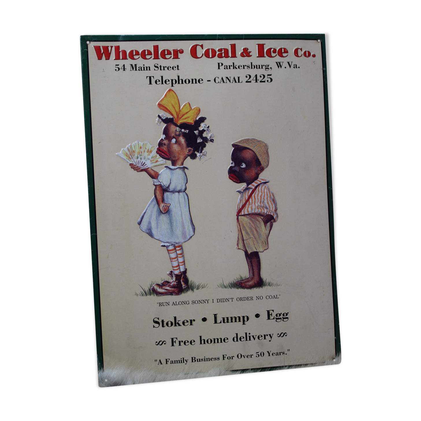 American humorous enamel plate