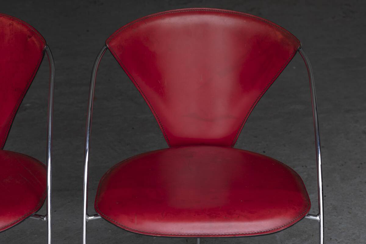 Set of 4 dining chairs 'Linda' by Arrben, Italian design, 1980s