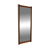 Vintage Scandinavian Teak Mirror with Grooved Frame
