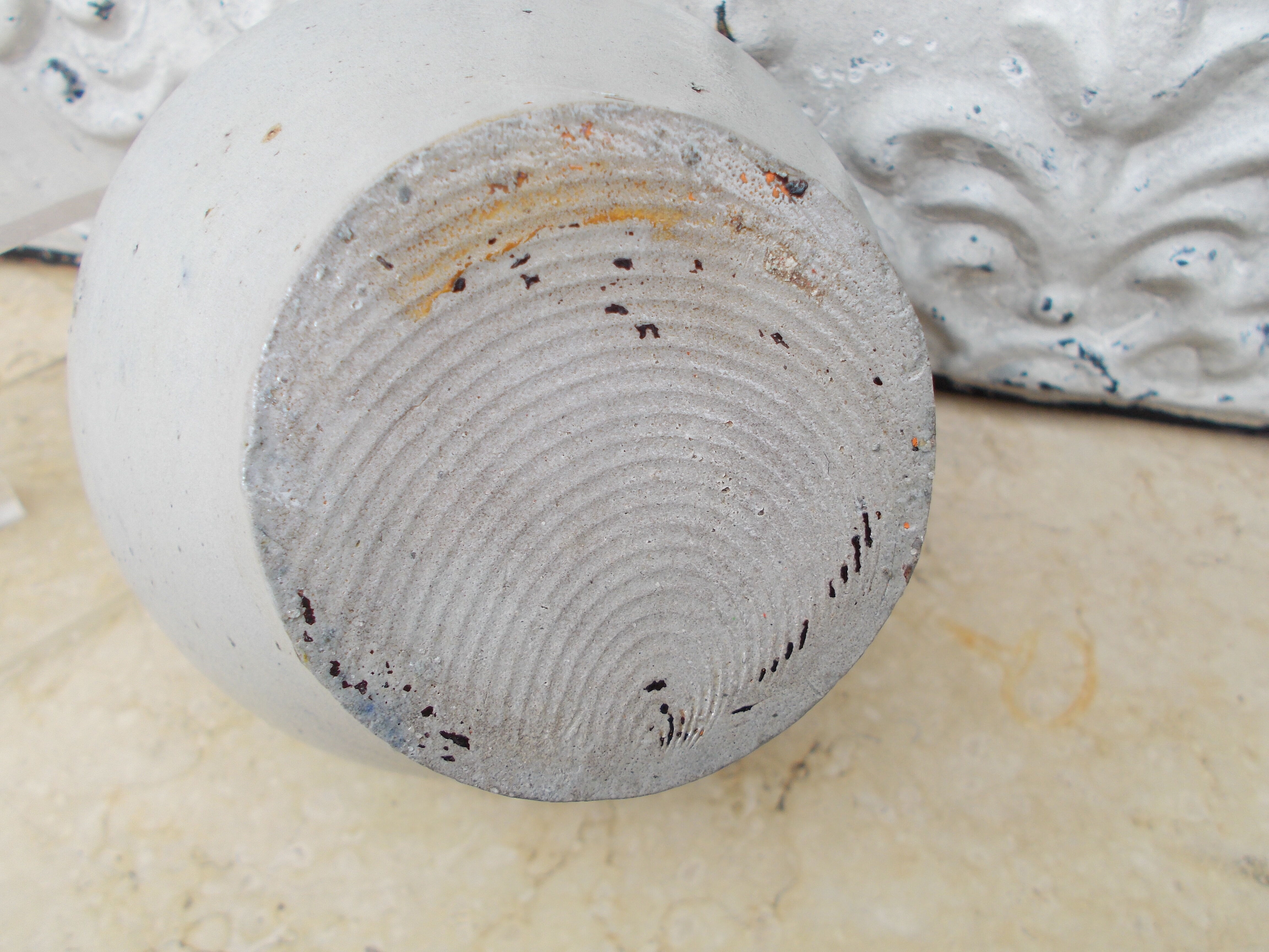 Old potiche jug in sandstone of Alsace