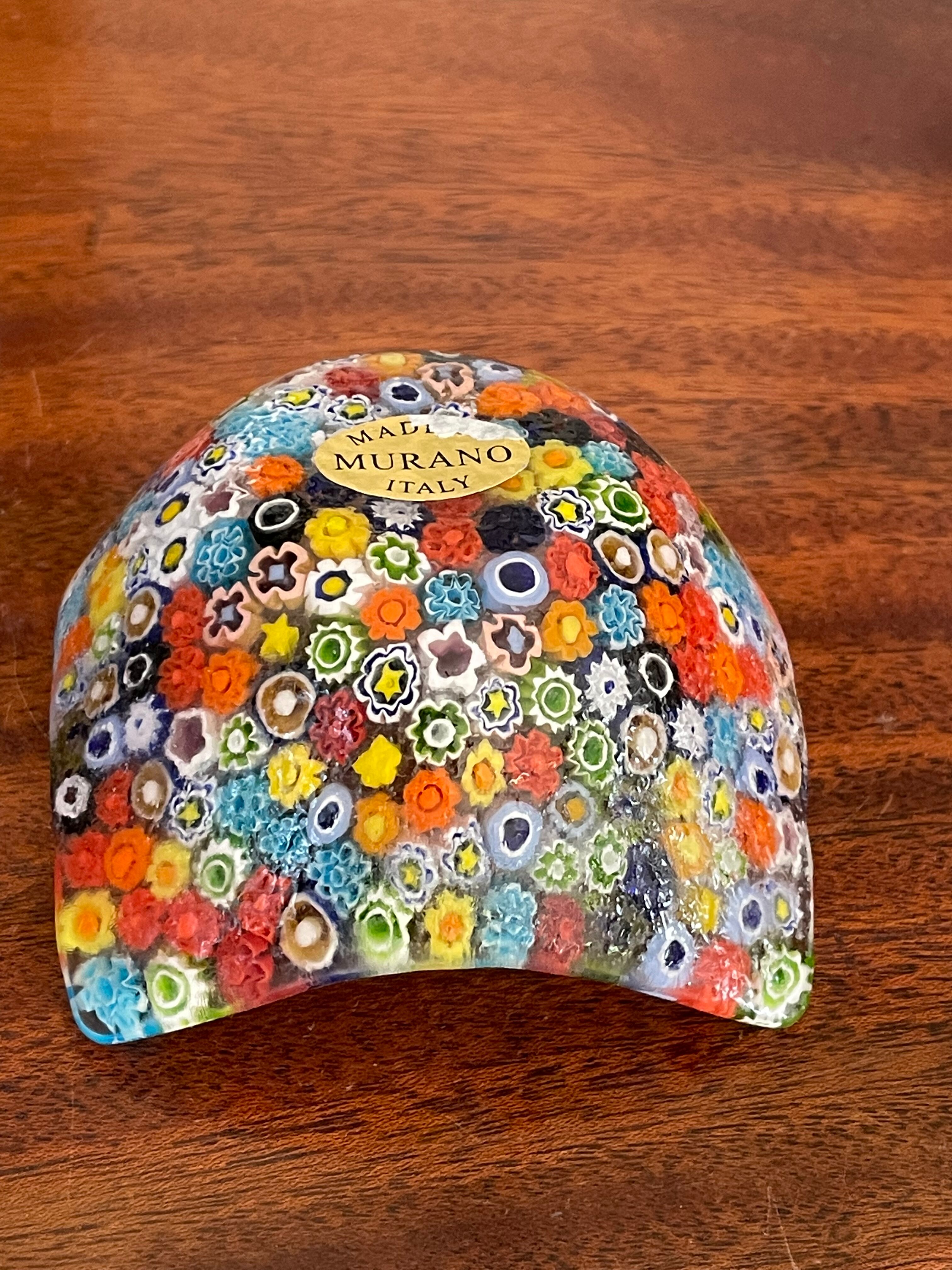 Vintage Murano Millefiori trinket bowl
