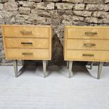 Pair of vintage 1960's bedside tables