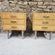 Pair of vintage 1960's bedside tables