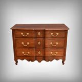 Acacia chest of drawers, Louis XV period – 2nd part of the 18th century