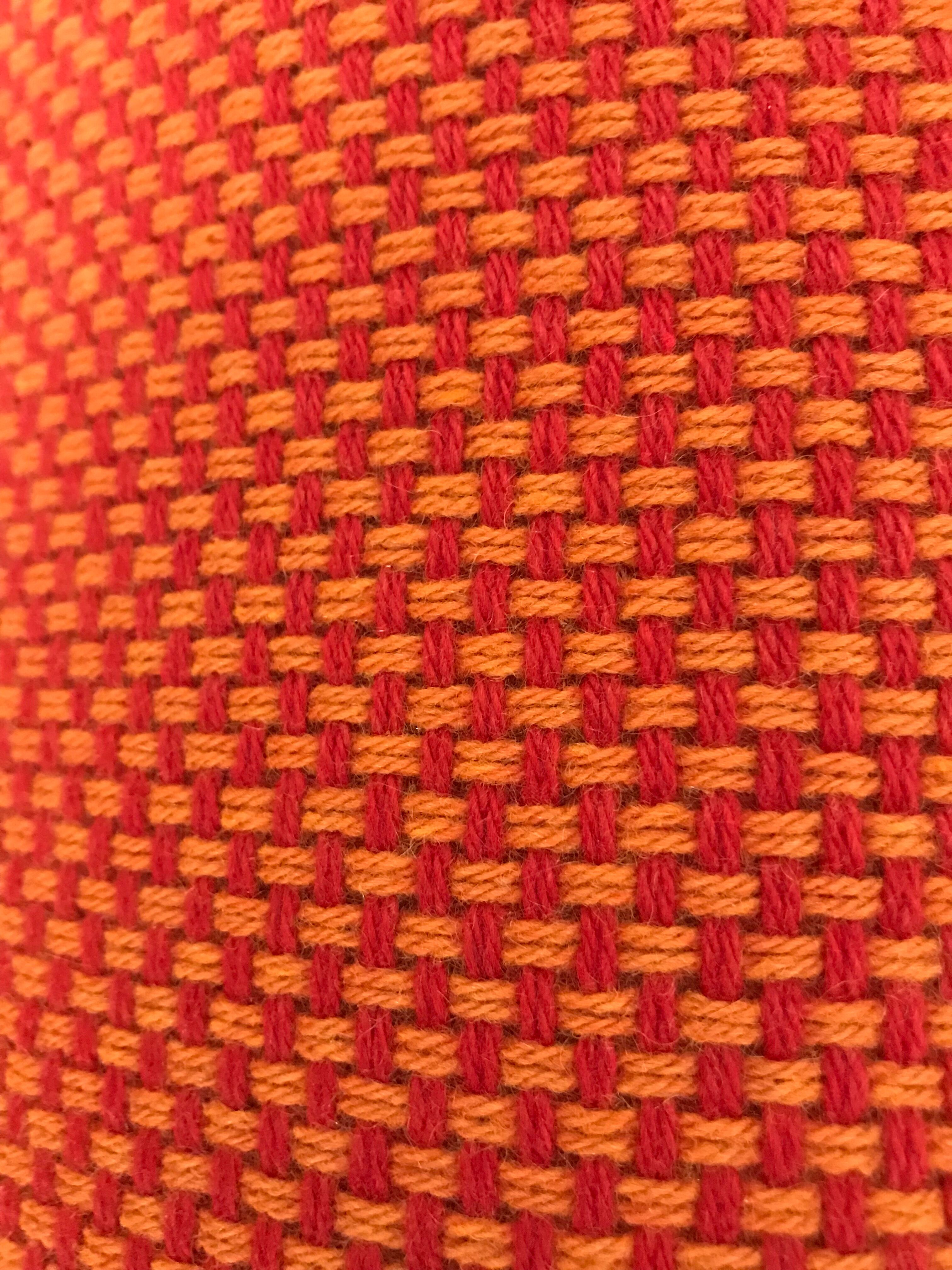 Vintage orange office chairs for Comforto 1980