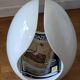 White ovo magazine holder by stamp space age vintage