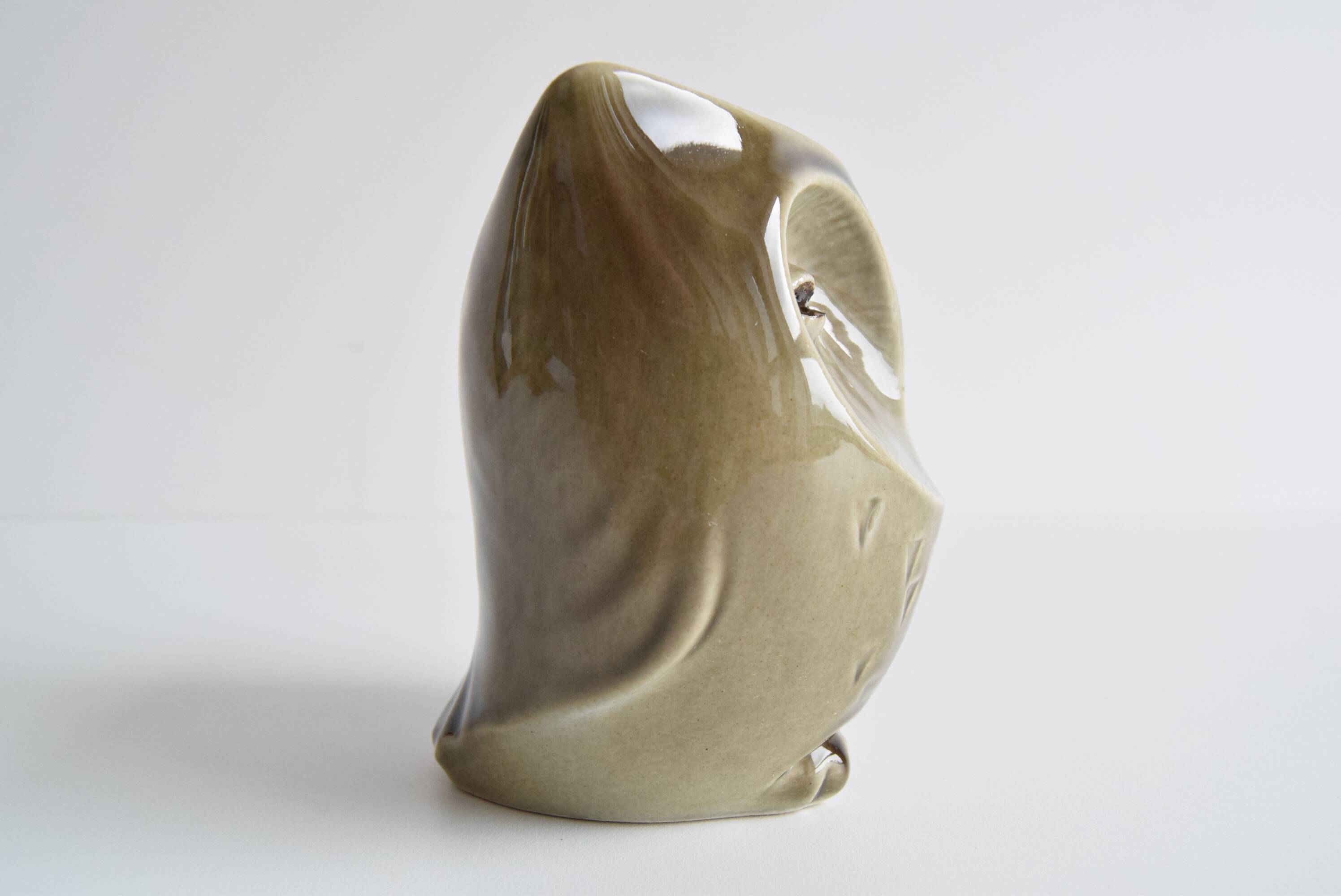 Ceramic owl treasure chest by Ditmar Urbach, 1960s.