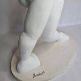 Original sculpture The Embrace signed Françoise Abraham patinated plaster 46 cm