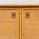 Bamboo and rattan sideboard 1970s vintage modernism
