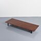 Cansado bench in mahogany by Charlotte Perriand, circa 1962.