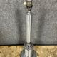 Lamp base in brushed metal and silver metal from the 1930s-1940s