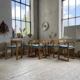 Set of 6 oak chairs with armrests Ate Van Apeldoorn