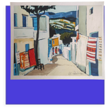 MEDITERRANEAN LANDSCAPE - HANDSIGNED LITHOGRAPH - JEAN-CLAUDE QUILICI - 99/100