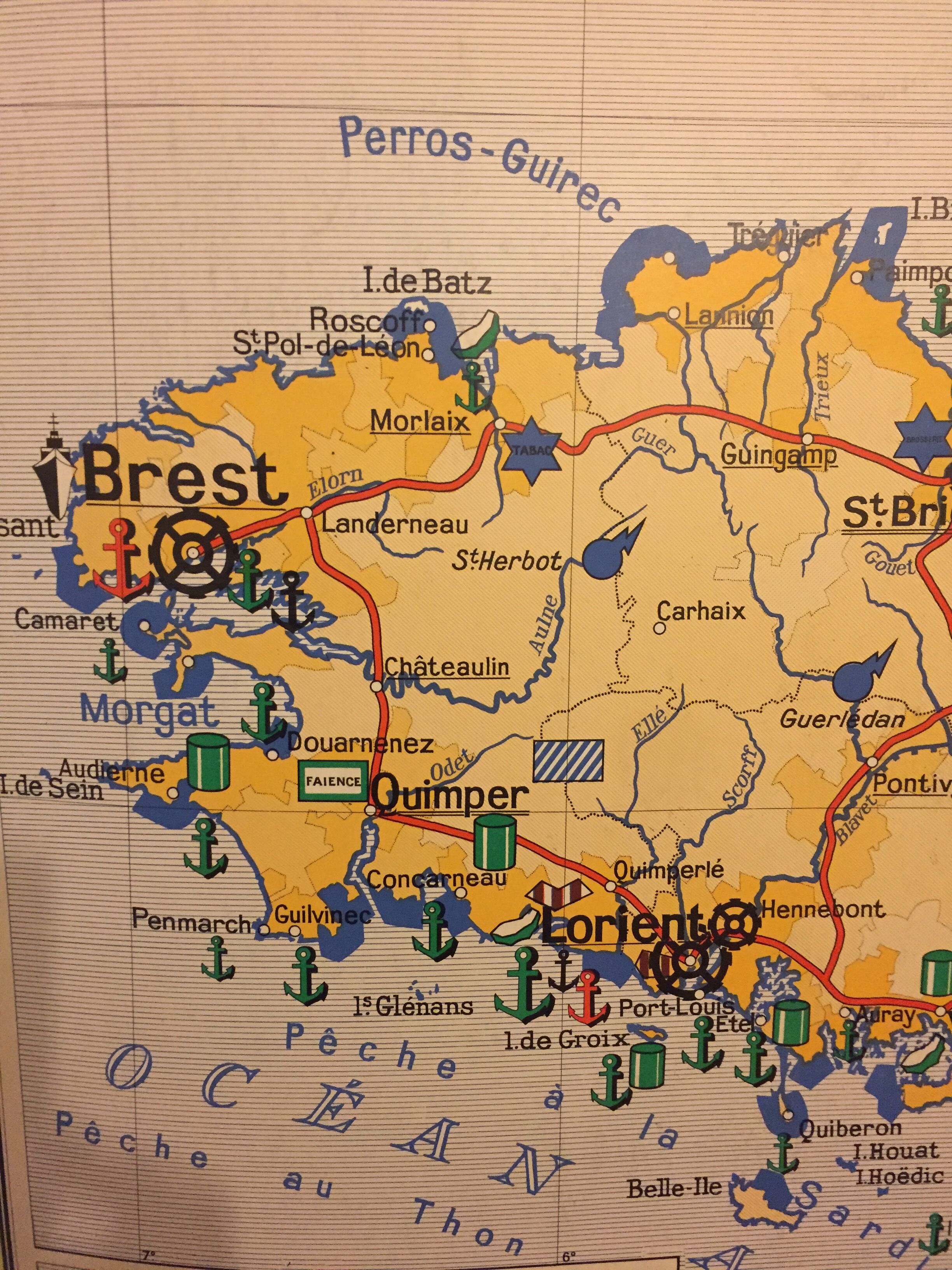 Western region school map (Britain)