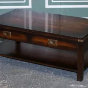 Vintage Military Coffee Table in Brass