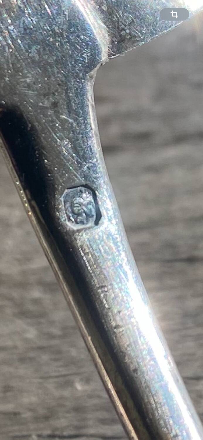 Minerva silver sugar sprinkling spoon