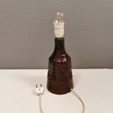 Ceramic table lamp in beautiful glaze, Danish and estimated from the 1970s.