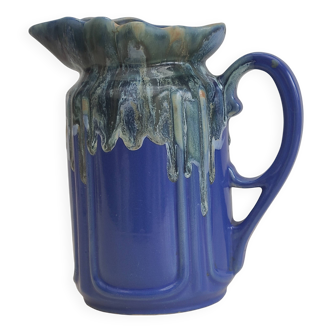 Glazed earthenware pitcher, VALLAURIS