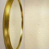 Round mirror with gold frame 31 cm