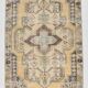 Yellow & Brown Oriental Vintage Rug, 125x230Cm