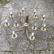 Old chandelier 12 lamps vintage brass lights