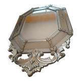 Large octagonal Venetian Murano mirror. Early 19th century