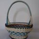 Fruit basket scoubidous 70's