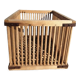 Caisse panier cage de filature XIXe à barreaux bois