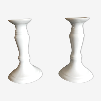 2 candle holders in porcelain "limoges"