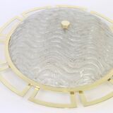 Grand Sputnik ceiling light in brass, Stilnovo style, 1970s.