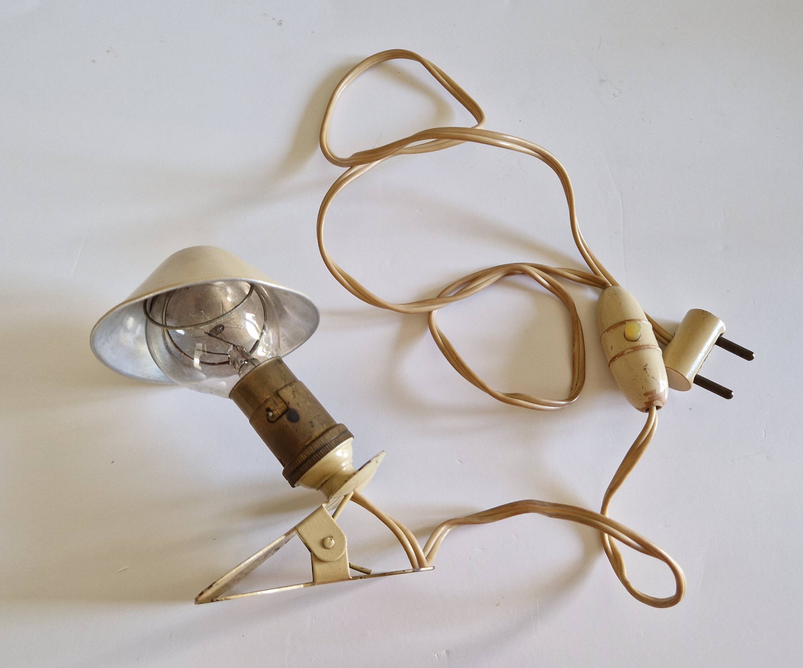 1960s mushroom clip-on spotlight