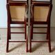 Folding wooden chairs and cannage