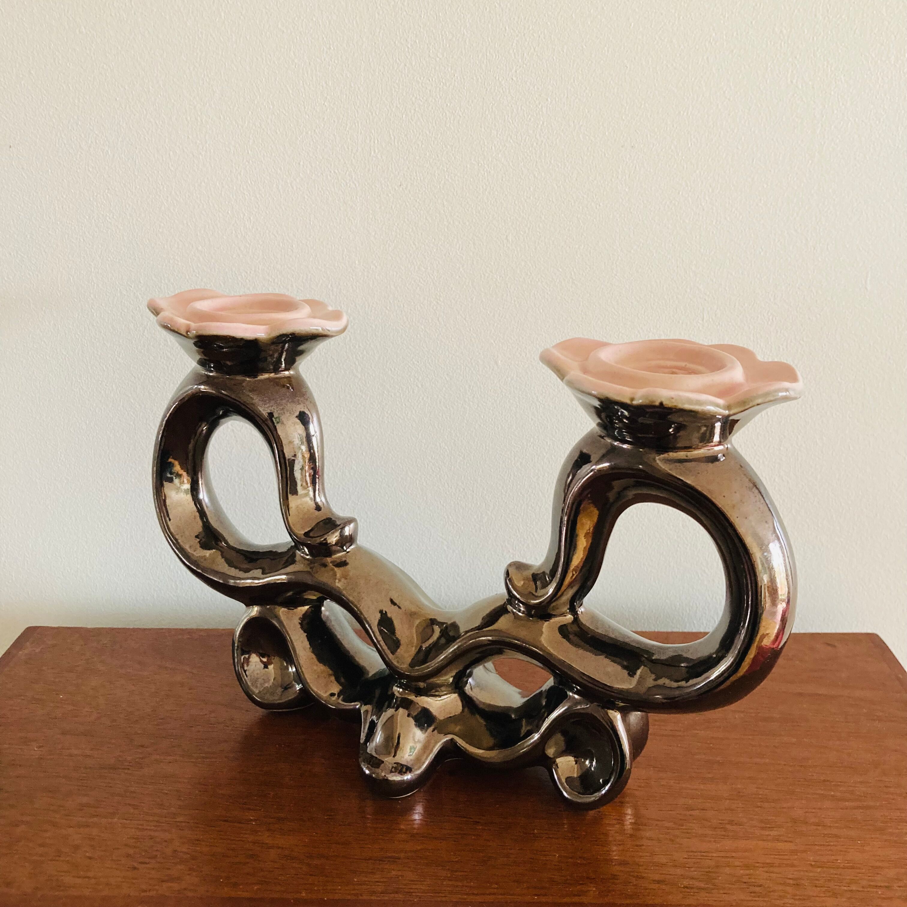 Ceramic candle holder S.R. Bonome