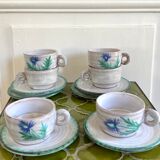 Ceramic mugs 70 hand-painted thistles