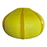 Art Deco yellow glass paste vase