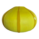 Art Deco yellow glass paste vase