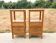 Art Deco pair of bedside tables in oak, 1930s.