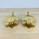 Pair of gilded brass cellar rat candlesticks