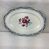 Old artisanal dish made in France Digoin Sarreguemines