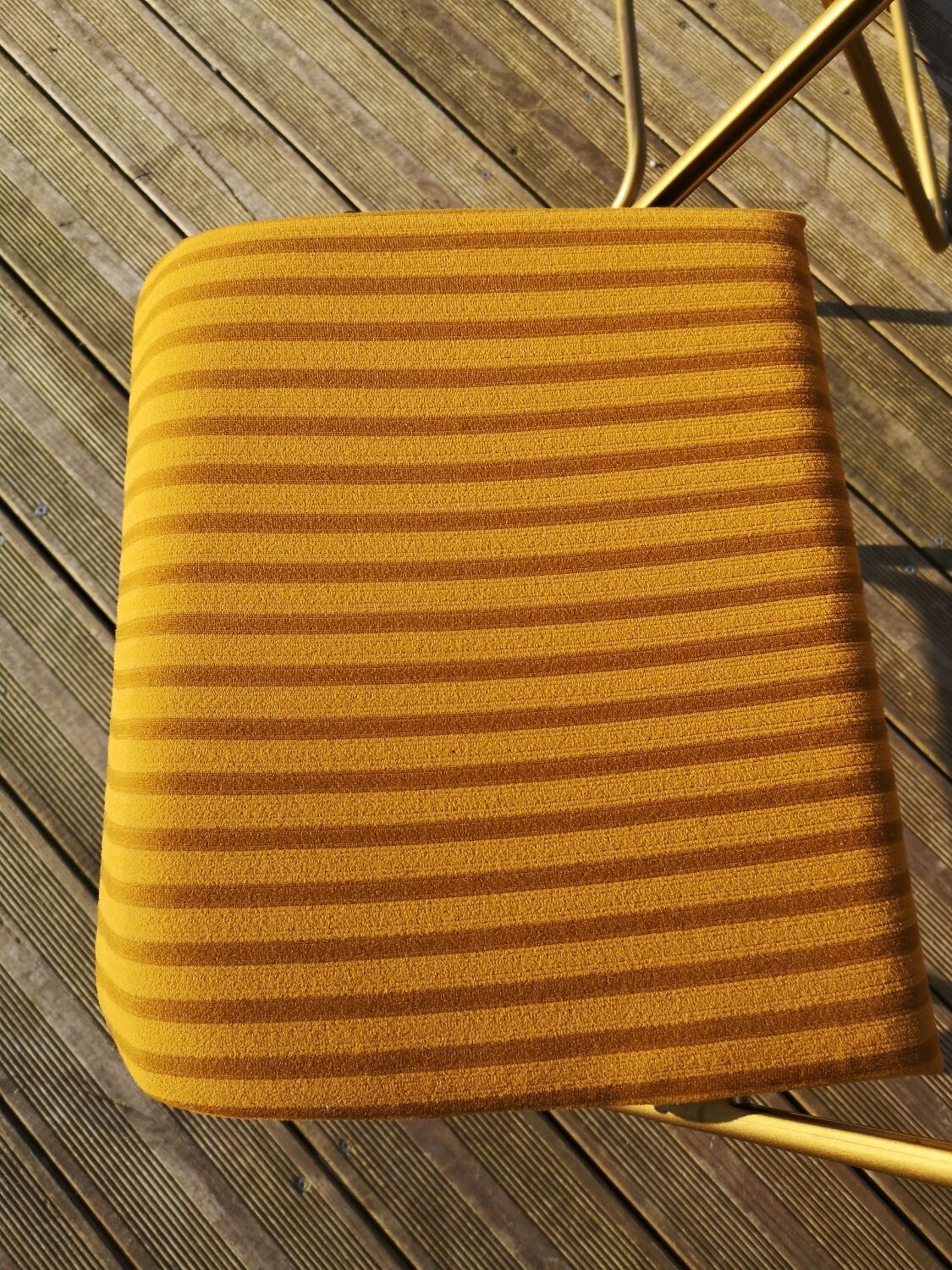 Paire de chaises Lafuma Chantazur dorée