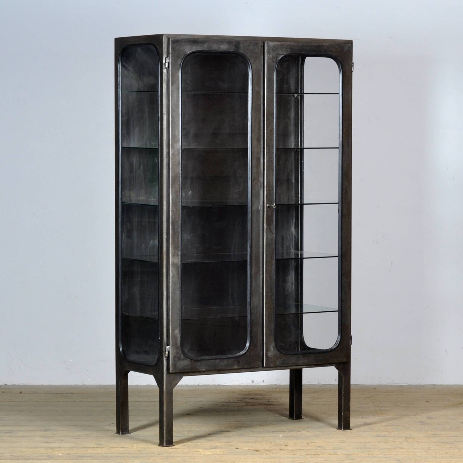 Polished medical cabinet, 1970s