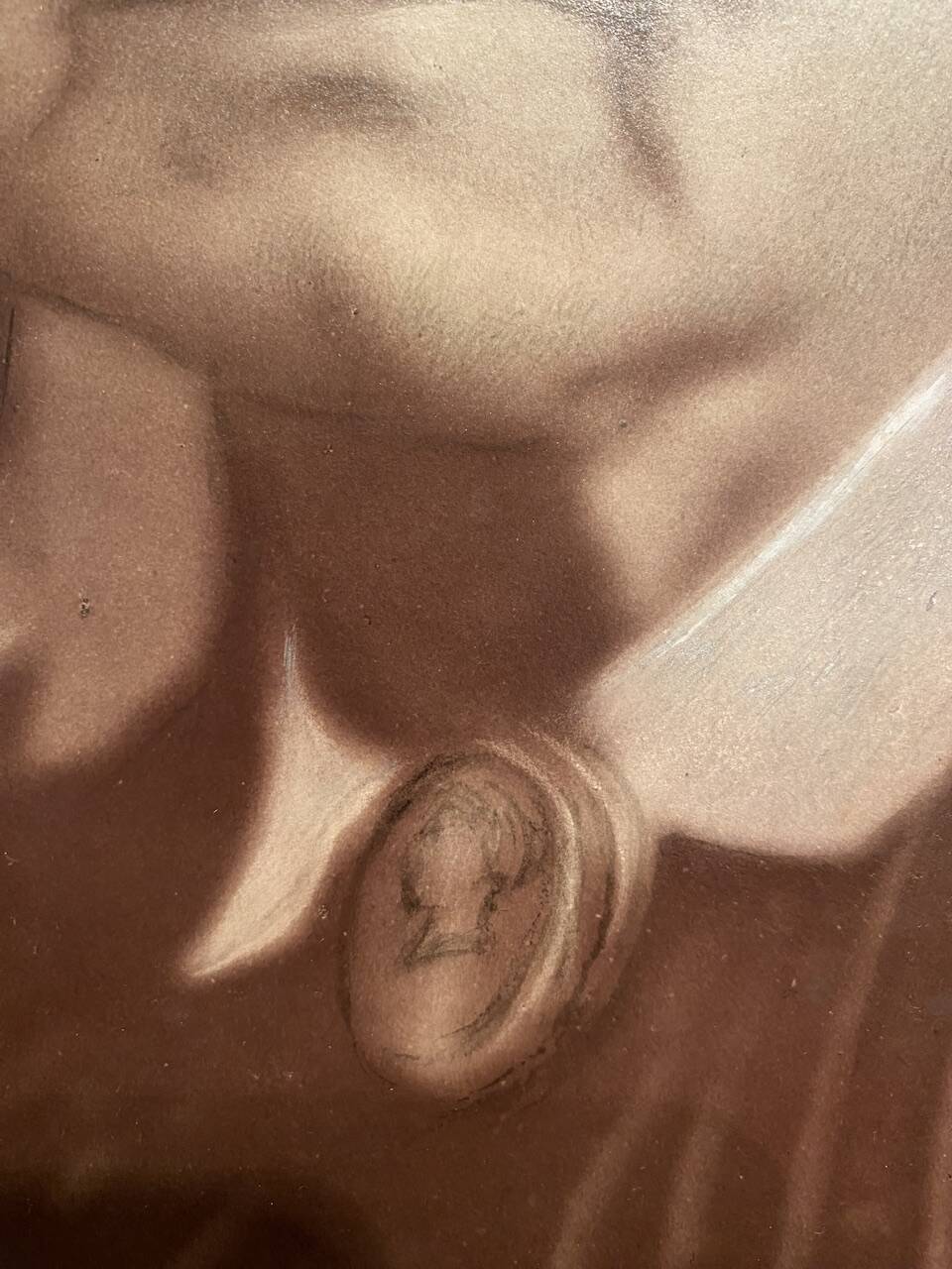 Old silver photos, couple, Napoleon III period