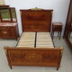 Mahogany bedside, marble incarnate of turquin, late nineteenth century