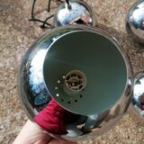 Set of 5 suspensions in chrome globes